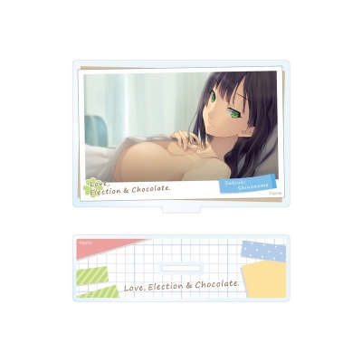 【グッズ-スタンドポップ】恋と選挙とチョコレート ポラロイド風アクリルスタンド 東雲皐月【C108取扱商品】