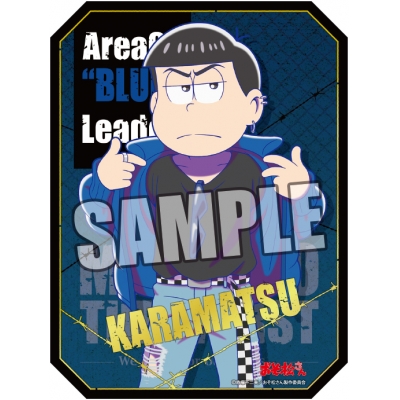 【グッズ-ステッカー】おそ松さん 箔押しトラベルステッカー「カラ松」MATSUNO THE WORST ver.