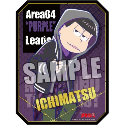 【グッズ-ステッカー】おそ松さん 箔押しトラベルステッカー「一松」MATSUNO THE WORST ver.