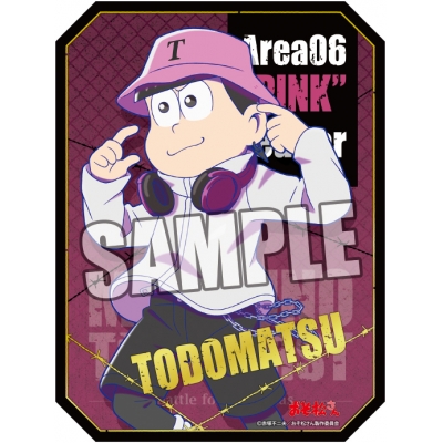 【グッズ-ステッカー】おそ松さん 箔押しトラベルステッカー「トド松」MATSUNO THE WORST ver.
