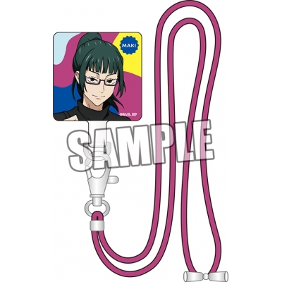 【グッズ-携帯グッズ】呪術廻戦 ショルダーストラップ付きフォンタブ「禪院 真希」Holiday Ver.