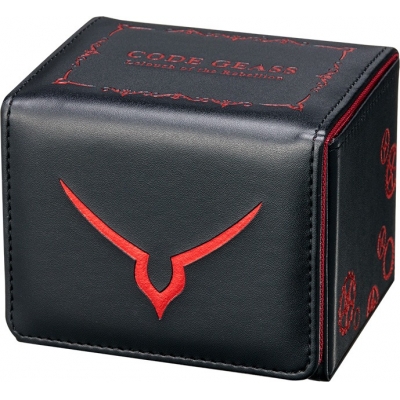 【グッズ-カードケース】コードギアス 反逆のルルーシュ 合皮製デッキケース 「ギアスマーク」リバイバル