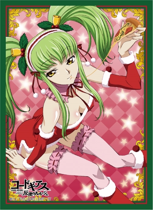【グッズ-カードケース】コードギアス 反逆のルルーシュ ブロッコリーキャラクタースリーブ 「C.C.」クリスマスVer. リバイバル