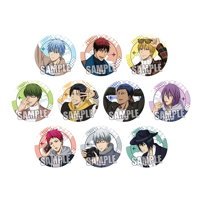 【グッズ-バッチ】黒子のバスケ トレーディング缶バッジ Travel Ver.【アニメイト限定】