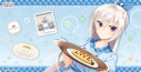 【グッズ-デスクマット】喫茶ステラと死神の蝶 キャラクター万能ラバーマットスリム 「明月 栞那」ウェイトレスVer.の画像