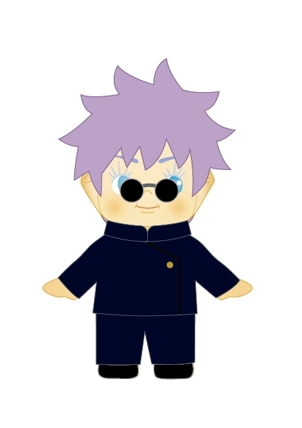 【グッズ-マスコット】呪術廻戦 懐玉・玉折 コスチュームキューピー（五条悟）