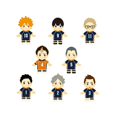 【グッズ-キーホルダー】ハイキュー!! トレーディングコスチュームキューピー(ユニフォーム)Vol.1【全8種】