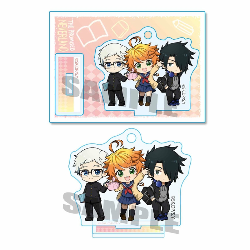 【グッズ-スタンドポップ】約束のネバーランド ミニスタンド 学生服ver./集合【OS記念】【アニメイト限定】