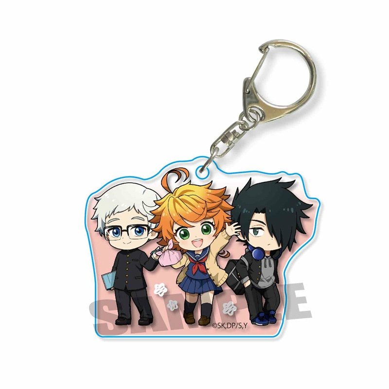 【グッズ-キーホルダー】約束のネバーランド アクリルキーホルダー 学生服ver./集合【OS記念】【アニメイト限定】