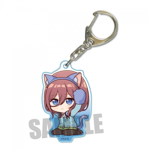 グッズ キーホルダー 五等分の花嫁 ねこかぶりアクリルキーホルダー 中野 三玖 アニメイト
