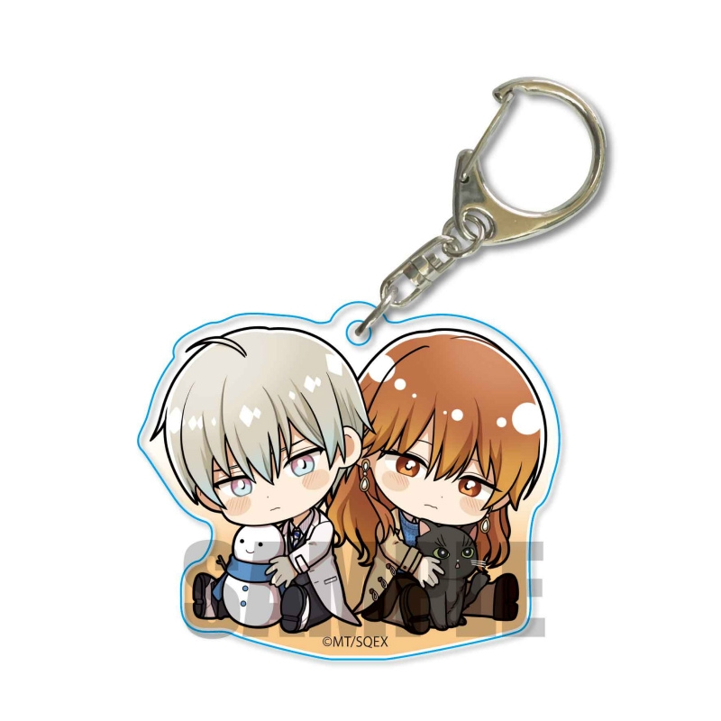 【グッズ-キーホルダー】氷属性男子とクールな同僚女子 ぎゅぎゅっとアクリルキーホルダー/氷室くん&冬月さん(ゆきだるま、にゃめろう)