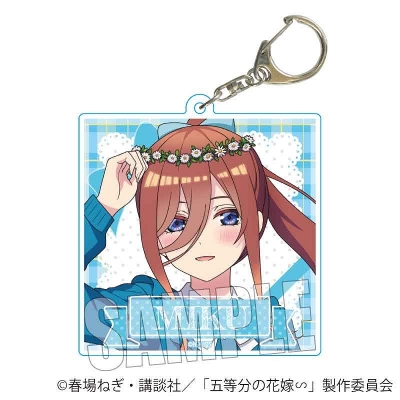 【グッズ-キーホルダー】五等分の花嫁∽ ちょいデカアクリルキーホルダー 中野 三玖 ピクニックver.