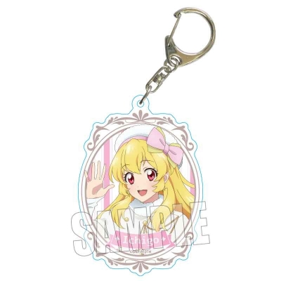 【グッズ-キーホルダー】アイカツ! 10th STORY ~未来へのSTARWAY~ ちょいデカアクリルキーホルダー 星宮 いちご ホワイトポンチョver.