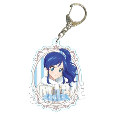 【グッズ-キーホルダー】アイカツ! 10th STORY ~未来へのSTARWAY~ ちょいデカアクリルキーホルダー 霧矢 あおい ホワイトポンチョver.