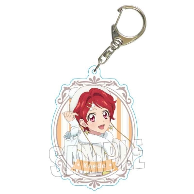 【グッズ-キーホルダー】アイカツ! 10th STORY ~未来へのSTARWAY~ ちょいデカアクリルキーホルダー 一ノ瀬 かえで ホワイトポンチョver.