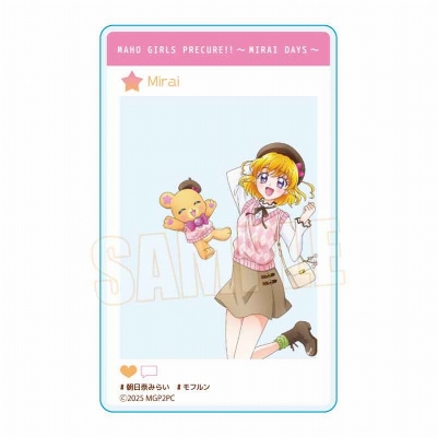 【グッズ-カード】魔法つかいプリキュア!!~MIRAI DAYS~ アクリルカード 朝日奈 みらい&モフルン(春色ファッション)【アニメイト先行販売】