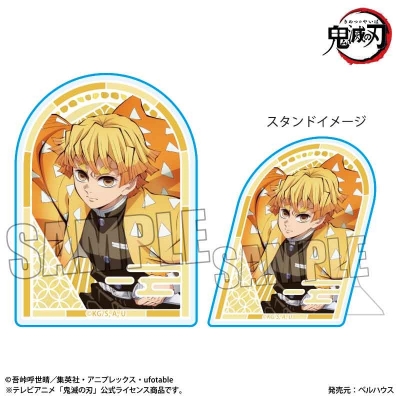 【グッズ-バッチ】アニメ「鬼滅の刃」 スタンディアクリルバッジ 我妻 善逸(無限城編ver.)