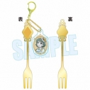 【グッズ-キーホルダー】アイドルマスター SideM フォーク型キーホルダー 卯月 巻緒 Dolce Style ver.【アニメイト先行販売】の画像