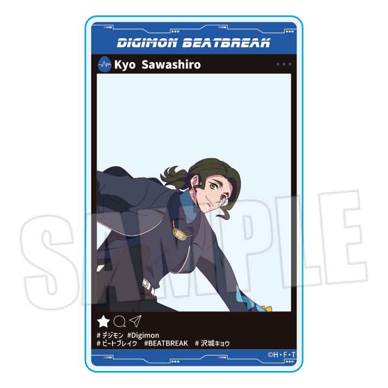 【グッズ-カード】DIGIMON BEATBREAK アクリルカード 沢城 キョウ Skater ver.
