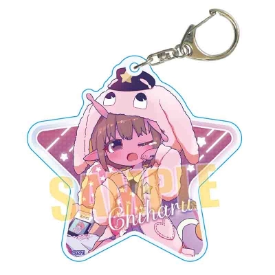 【グッズ-キーホルダー】アニメ『銀河特急 ミルキー☆サブウェイ』 ちょいデカアクリルキーホルダー チハル(パジャマパーティー)