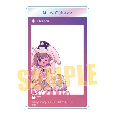 【グッズ-カード】アニメ『銀河特急 ミルキー☆サブウェイ』 アクリルカード チハル(パジャマパーティー)
