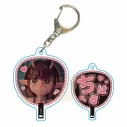【グッズ-キーホルダー】アニメ『銀河特急 ミルキー☆サブウェイ 各駅停車劇場行き』 うちわキーホルダー Part2 チハルの画像