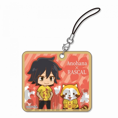 グッズ ストラップ あの日見た花の名前を僕達はまだ知らない ラスカル 木札ストラップ じんたん アニメイト