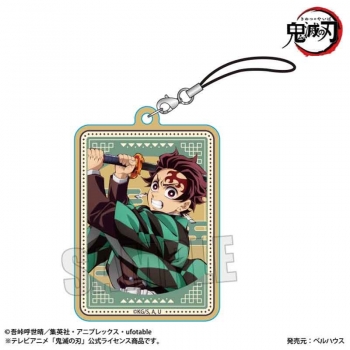 グッズ-ストラップ】アニメ「鬼滅の刃」 木札ストラップ 竈門 炭治郎 