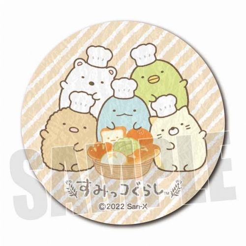 グッズ バッチ すみっコぐらし トレーディング壁紙風缶バッジ すみっコパンきょうしつ アニメイト