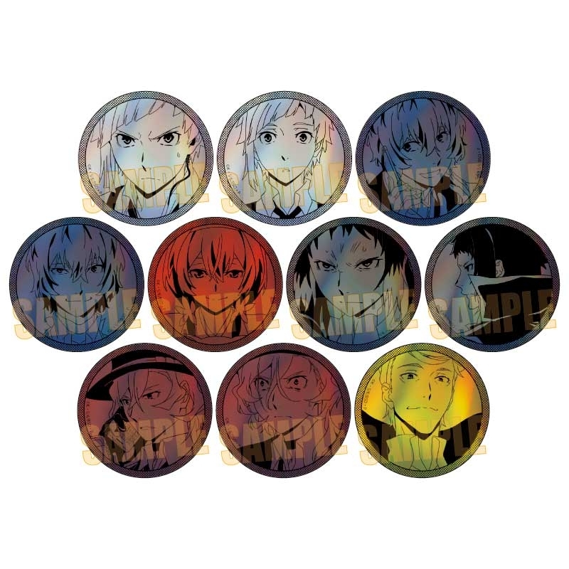 【グッズ-バッチ】文豪ストレイドッグス トレーディングホログラム缶バッジ 第2シーズン