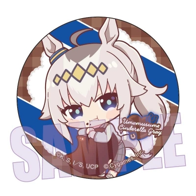 【グッズ-バッチ】アニメ『ウマ娘 シンデレラグレイ』 缶バッジ オグリキャップ(チョコレート)