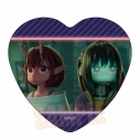 【グッズ-バッチ】アニメ『銀河特急 ミルキー☆サブウェイ 各駅停車劇場行き』 メモリーズハート缶バッジ チハル&マキナの画像