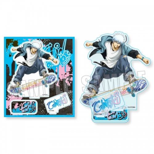 グッズ スタンドポップ 銀魂 アクリルスタンド 坂田 銀時 スケーターver アニメイト先行販売 アニメイト