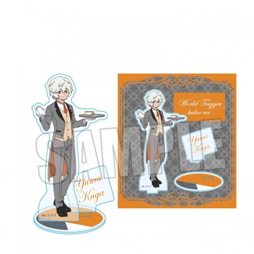グッズ スタンドポップ ワールドトリガー アクリルスタンド 空閑遊真 執事服ver グレー アニメイト先行販売分 アニメイト