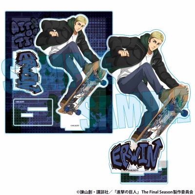 【グッズ-スタンドポップ】進撃の巨人 アクリルスタンド エルヴィン・スミス スケーターver.