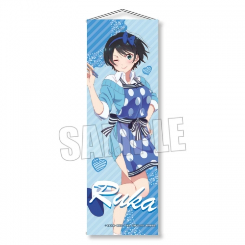 グッズ タペストリー 彼女 お借りします スリムタペストリー 更科 瑠夏 エプロンver アニメイト先行販売 アニメイト