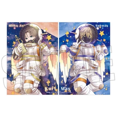 【グッズ-ポスター】アニメ『銀河特急 ミルキー☆サブウェイ』 らくピタポスター カート&マックス(ユニバース)