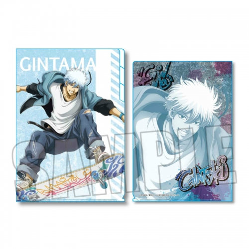 グッズ クリアファイル 銀魂 クリアファイル3ポケット 坂田 銀時 スケーターver アニメイト先行販売 アニメイト