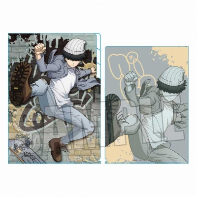 【グッズ-クリアファイル】ブルーロック クリアファイル3ポケット Part2 二子 一揮 スケーターver.