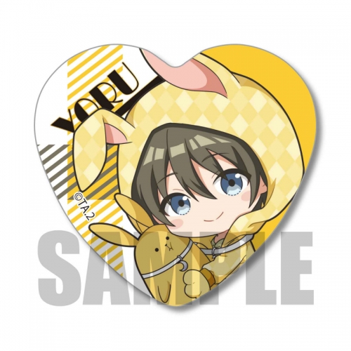 グッズ バッチ ツキウタ The Animation 2 ぎゅぎゅっとハート缶バッジ うさみみver 長月 夜 アニメイト