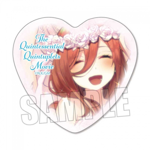 グッズ-バッチ】映画 五等分の花嫁 ハート缶バッジ Part2 中野 三玖  