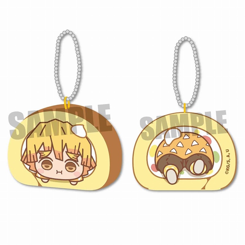 【グッズ-マスコット】鬼滅の刃 まかれてますこっと -ロールケーキver.-/我妻 善逸