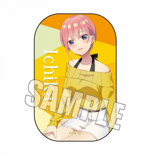 グッズ バッチ 五等分の花嫁 スクエア缶バッジ 中野 一花 ひざまくらver アニメイト先行販売分 アニメイト
