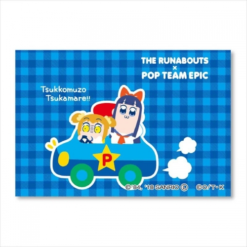 グッズ バッチ ポプテピピック サンリオキャラクターズ Bigスクエア缶バッチ ポプテピピック ザ ラナバウツ アニメイト