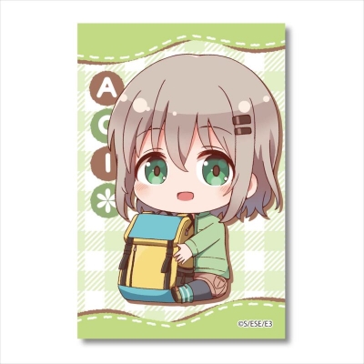 【グッズ-バッチ】ヤマノススメ サードシーズン ぎゅぎゅっとBIGスクエア缶バッチ あおい