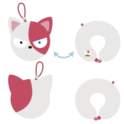 【グッズ-クッション】僕のヒーローアカデミア アニマルネックピロー ショートキャット