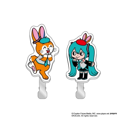 【グッズ-ヘアバンド】ミクッピーラムネ 前髪クリップ ミク&クッピー