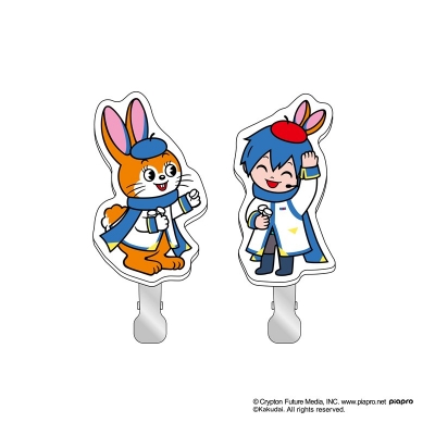 【グッズ-ヘアバンド】ミクッピーラムネ 前髪クリップ KAITO&クッピー