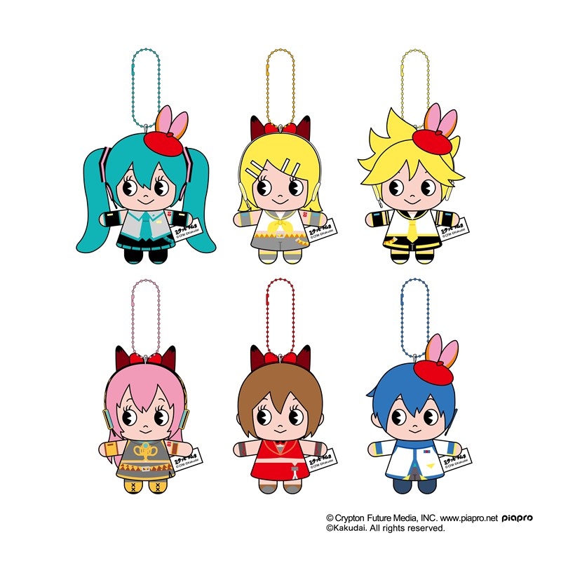 【グッズ-マスコット】ミクッピーラムネ 指人形ぬいぐるみマスコット