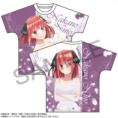 【グッズ-Tシャツ】映画「五等分の花嫁」 フルグラフィックTシャツ 中野二乃 L